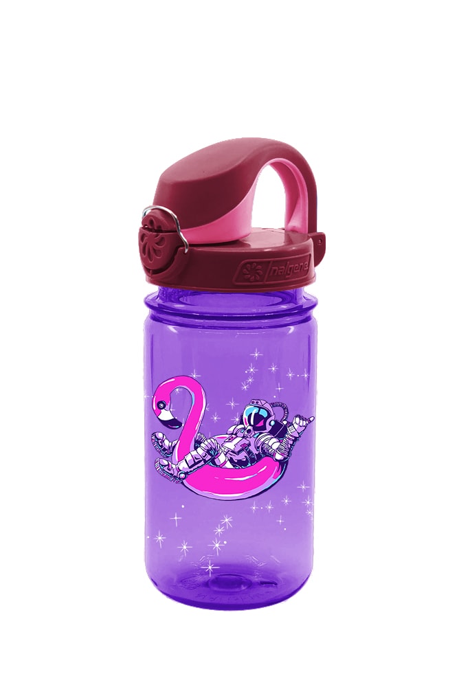 Nalgene product image: 12oz On-The-Fly Kids Lock-Top Bottle with Graphics R1 — 12oz On-The-Fly Kids Lock-Top Bottle with Graphics
