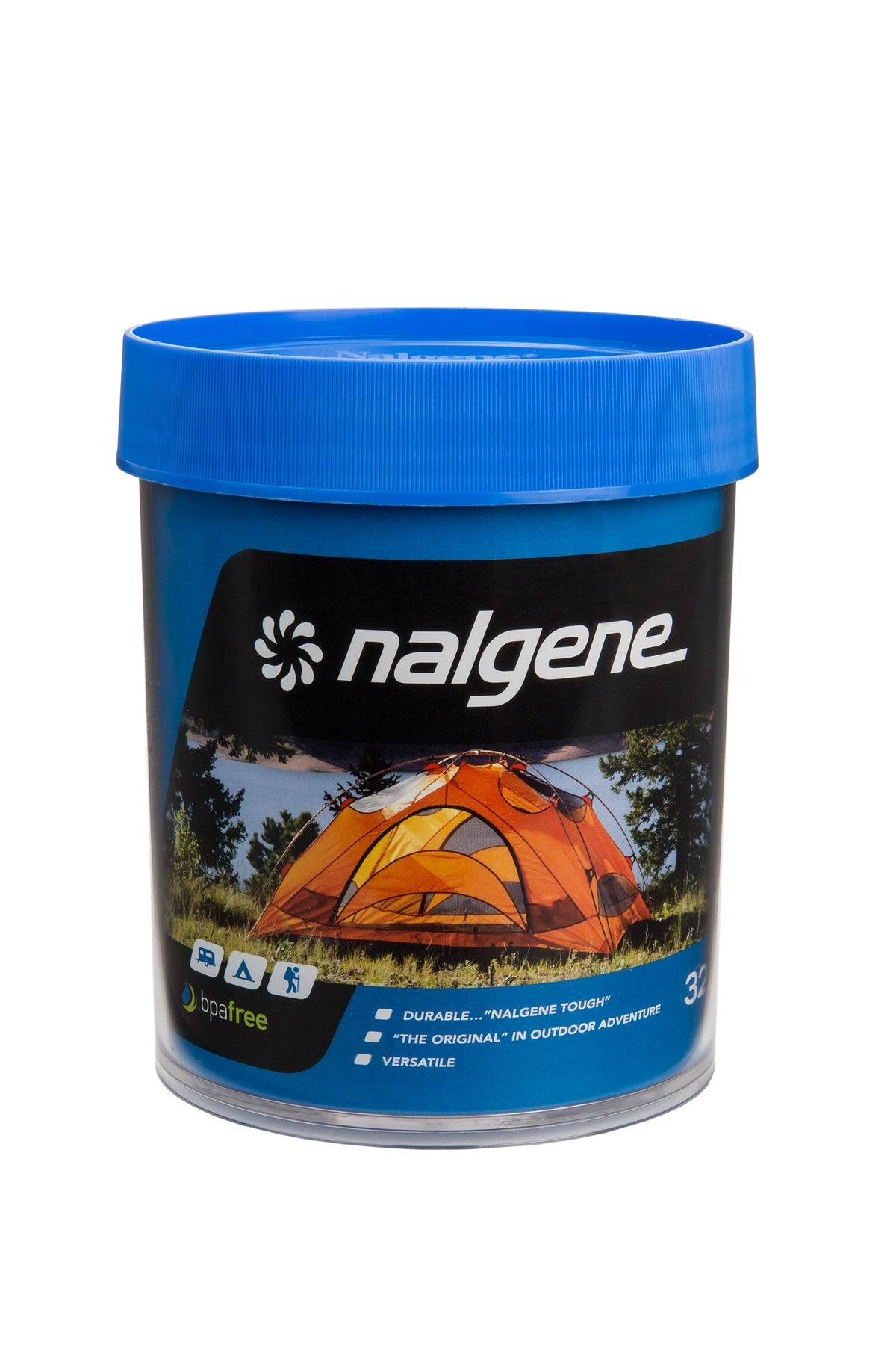 Nalgene product view: 32oz Storage Jar – Blue Lid W1 — 32oz Storage Jar – Blue Lid