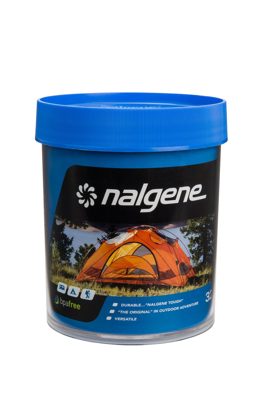 Nalgene product image: 32oz Storage Jar – Blue Lid W3 — 32oz Storage Jar – Blue Lid