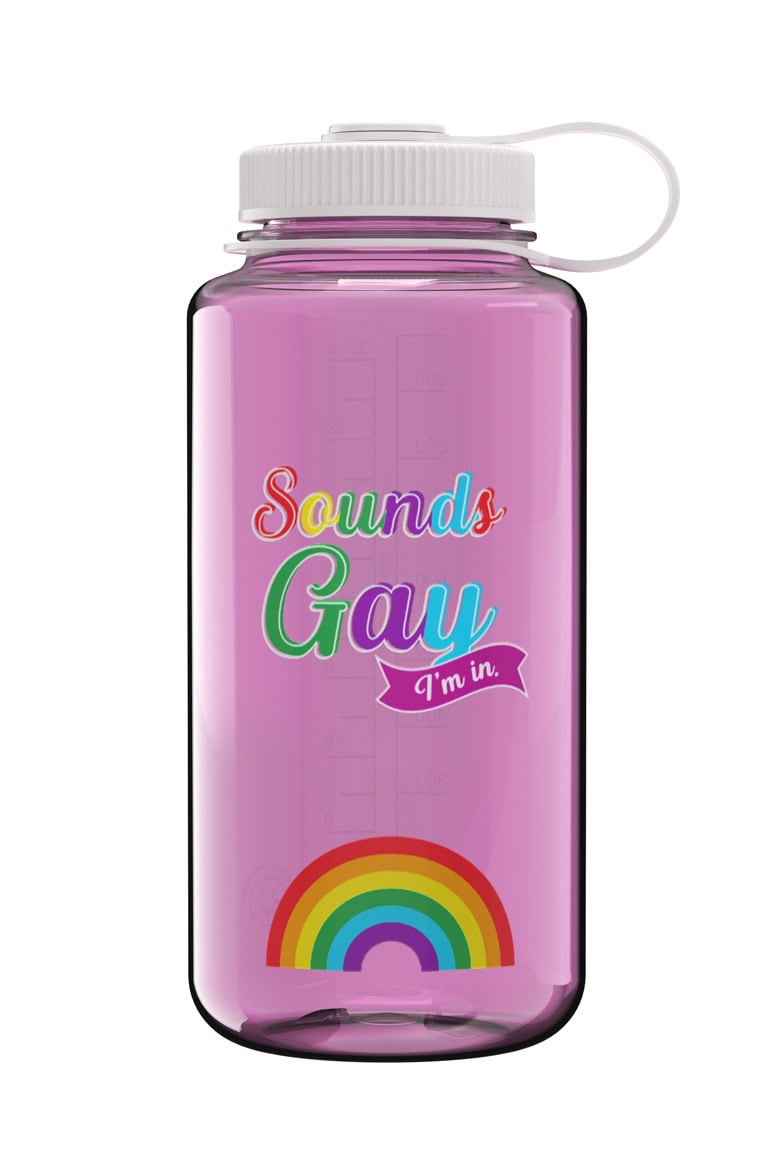 Nalgene product view: 32oz Wide Mouth Pride Bottle N8 — 32oz Wide Mouth Pride Bottle