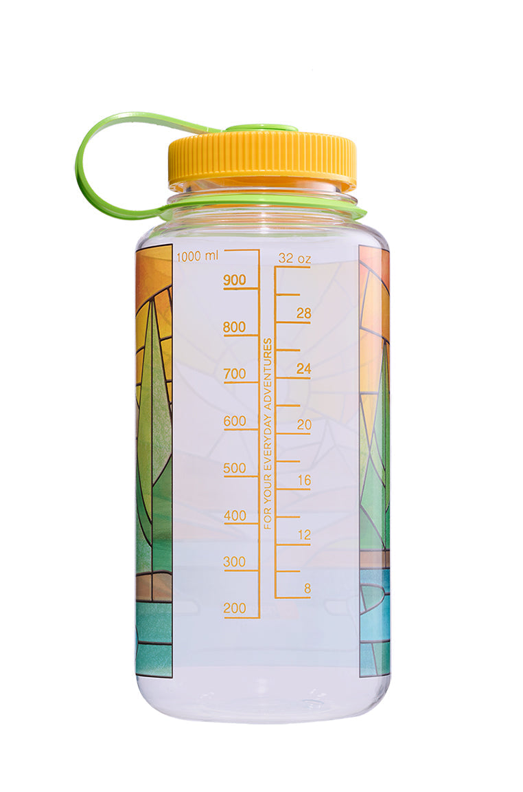 Nalgene product view: 32oz Wide Mouth Stained Glass Print Bottles Y8 — 32oz Wide Mouth Stained Glass Print Bottles