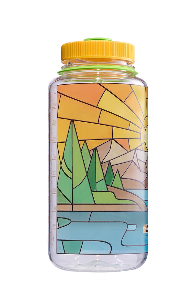 Nalgene product image: 32oz Wide Mouth Stained Glass Print Bottles Y8 — 32oz Wide Mouth Stained Glass Print Bottles