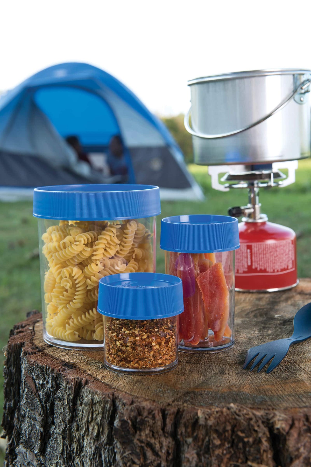 Nalgene product image: 32oz Storage Jar – Blue Lid W1 — 32oz Storage Jar – Blue Lid