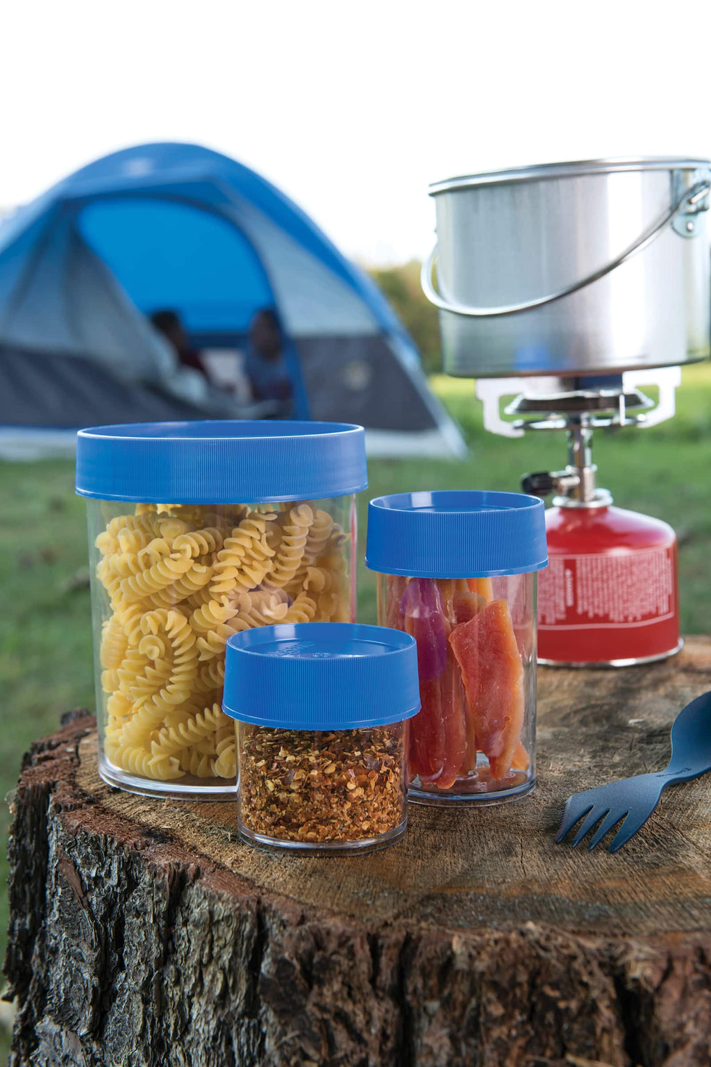 Nalgene product detail: 8oz Storage Jar – Blue Lid J8 — 8oz Storage Jar – Blue Lid