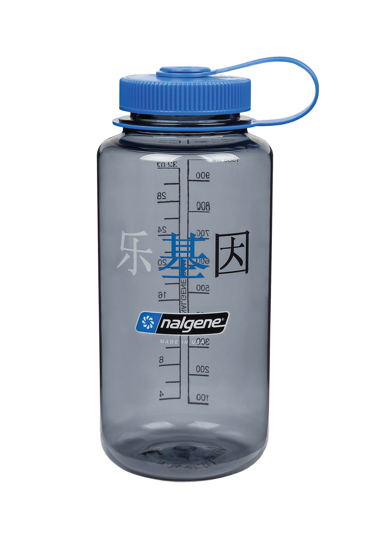 Nalgene product view: 32oz Wide Mouth “Happy Gene” Bottle P2 — 32oz Wide Mouth “Happy Gene” Bottle