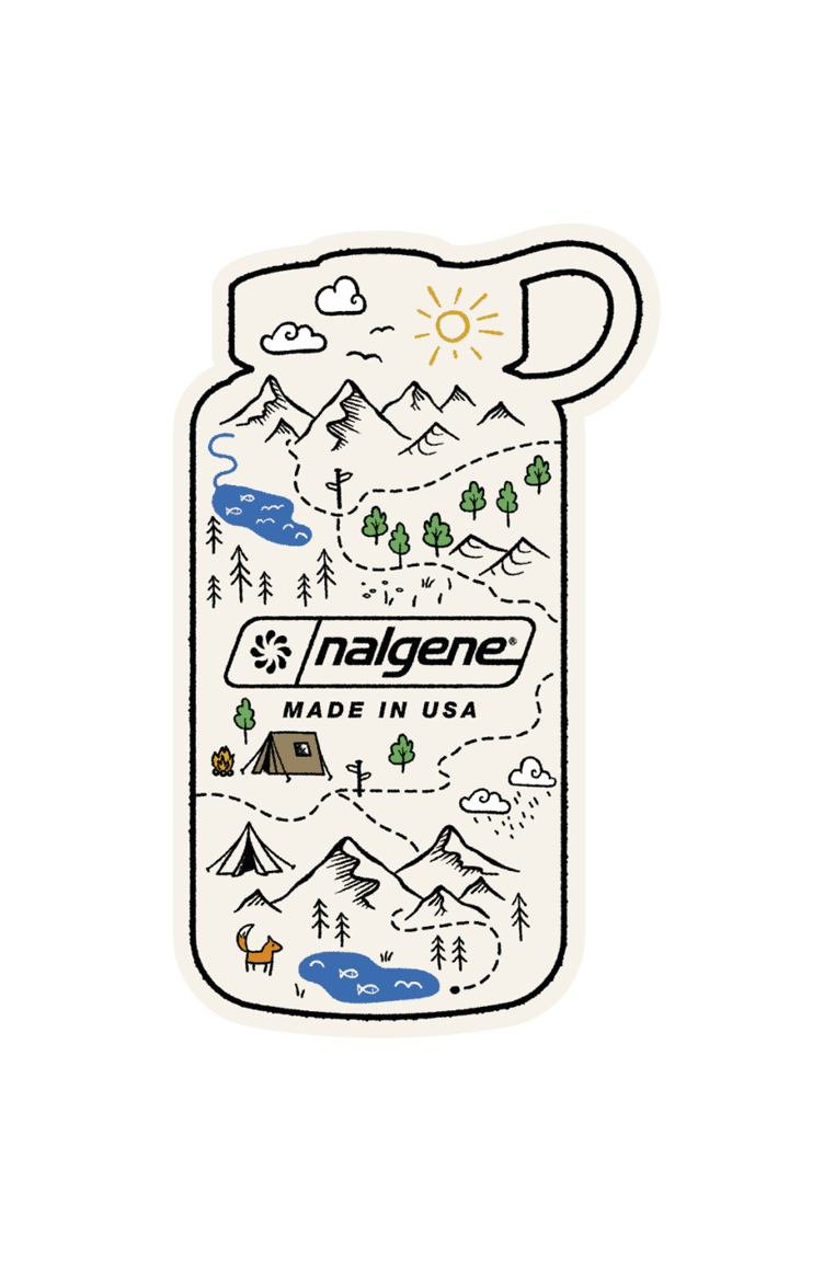 Nalgene Bottle Map Sticker — Nalgene Bottle Map Sticker G5