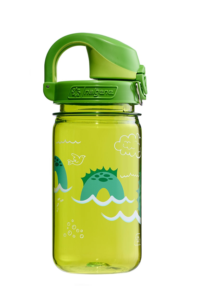 Nalgene product view: 12oz On-The-Fly Kids Lock-Top Bottle with Graphics R1 — 12oz On-The-Fly Kids Lock-Top Bottle with Graphics