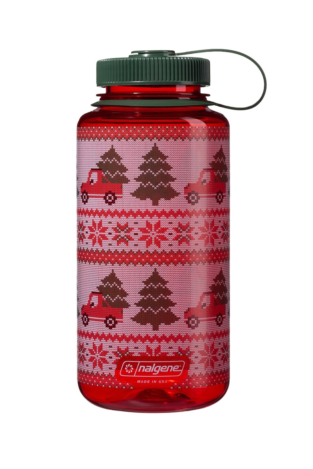 Nalgene product view: 32oz Wide Mouth Ugly Sweater Bottle C0 — 32oz Wide Mouth Ugly Sweater Bottle